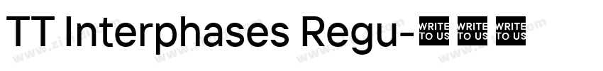 TT Interphases Regu字体转换 TT Interphases Regu字体转换